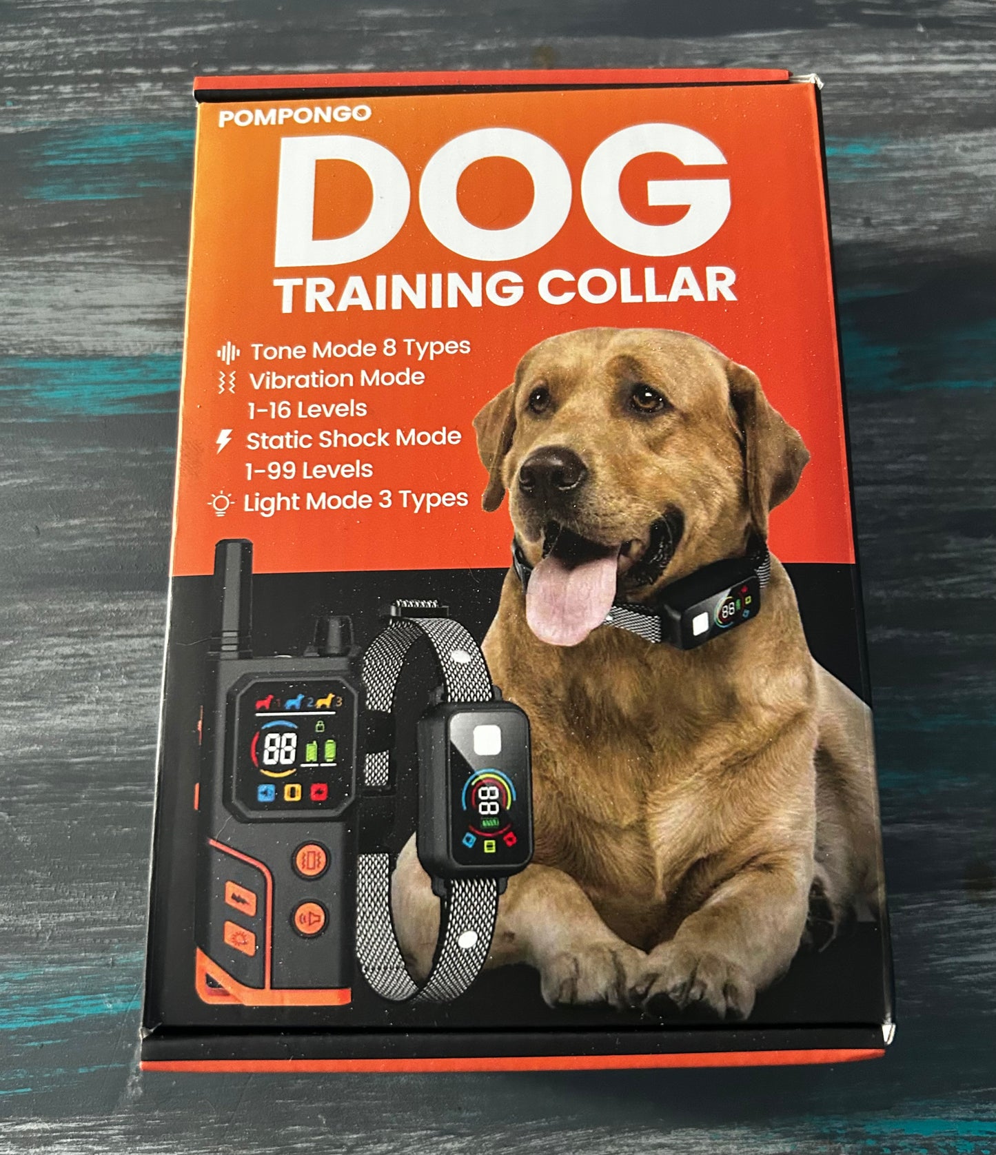 Dog training collar